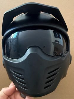 ILM Open Face Motorcycle 3/4 Half Helmet for Dirt Bike Moped ATV UTV Motocross Cruiser Scooter DOT Model 726X (Matte Black,M)