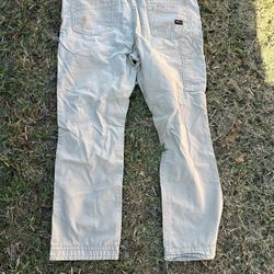 Mens Ariat FR M4 Relaxed Boot Flame Resistant work Jeans Pants Beige 42 x 34 