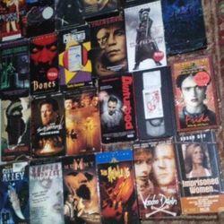 VHS Horror Movies Bulk Price $250 For All 146 Movies  For The Price