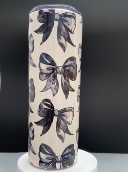 20 OZ Tumbler With Black Bows