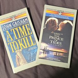 Vintage Audio Cassettes 2 A Time To Kill, The Prince Of Tides NWT in plastic 