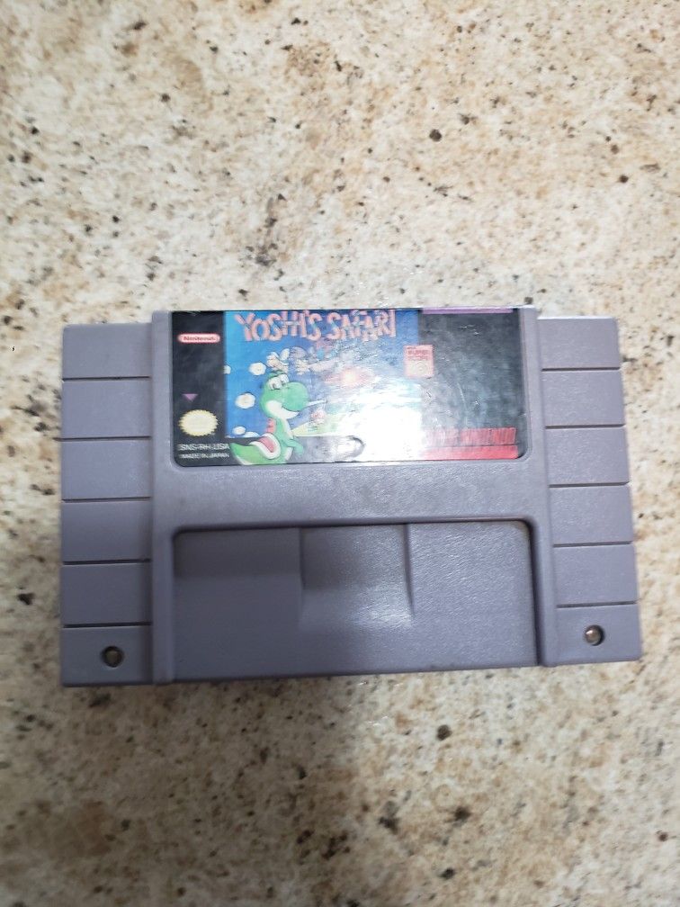 Yoshi Safari Super Nintendo SNES Game 