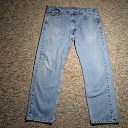 Levis 505 Jeans Mens 40x30 Blue Regular Straight Work Pants