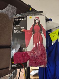 Womens medium ghost face costum $30 ( pick up in mesa)