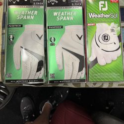 Brand new Callaway and Footjoy 2 pack golf gloves
