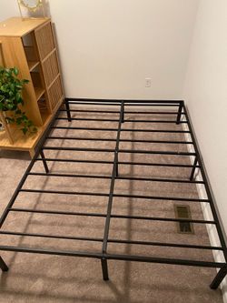 Queen platform bed frame