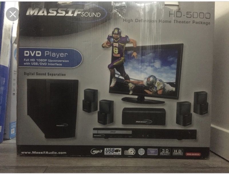 Massif Sound Hd 5000 Home Theatre Surround Sound