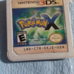 NINTENDO 3 DS Pokemon X VIDEO GAME 