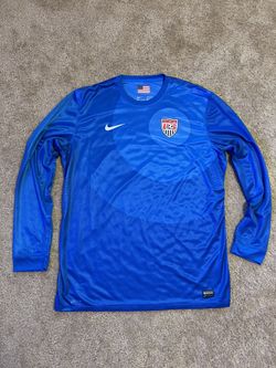USA SOCCER FIFA WORLD CUP NIKE FC / AUTHENTIC USMNT VAPOR Long Sleeve SOCCER Jersey / Men’s XXL / Excellent Condition! / Blue