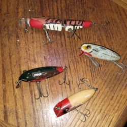 Vintage Wooden Fishing Lures