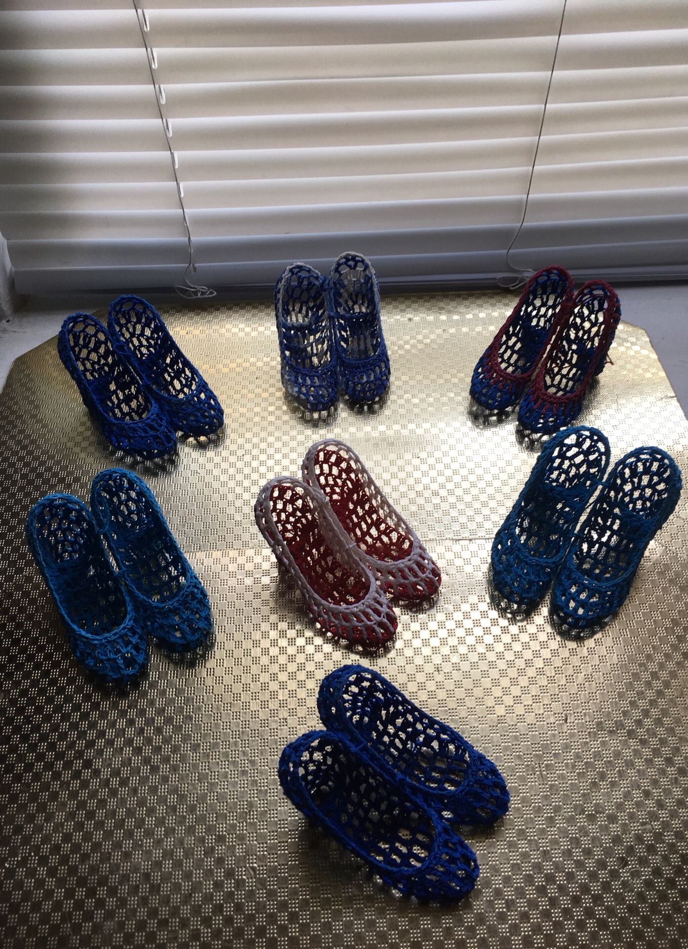 Crochet homemade shoes