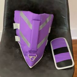 Medium Dog Life Jacket - Reflective Purple