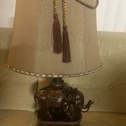  One Pair Vintage Elephant Lamps  