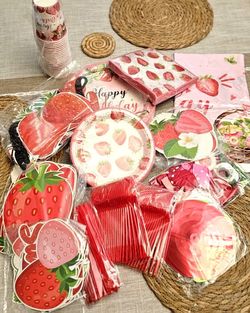 Strawberry Birthday Decoration