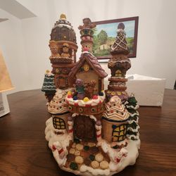 Holiday Living Christmas Gingerbread House Village! Measuring 15 inches tall