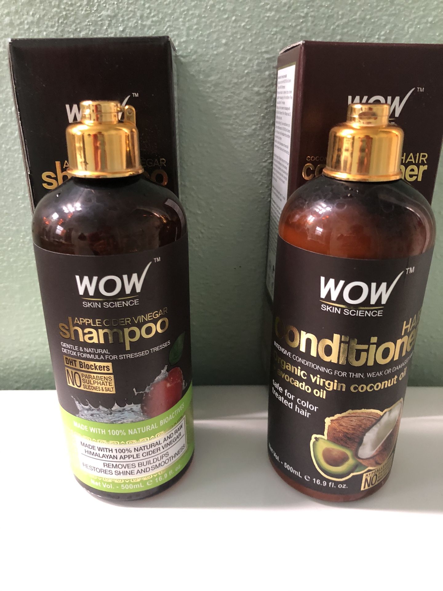 WOW shampoo and conditioner