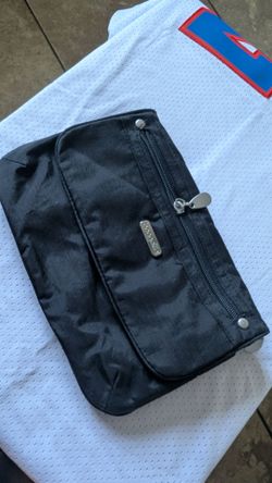 Baggallini-Black Nylon Multi Pocket Crossbody Shoulder Bag Purse-10x10 $13