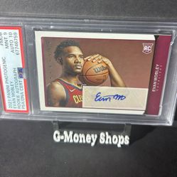 2021-22 Panini Photogenic Evan Mobley Rookie RC Auto #RS-MOB PSA 9