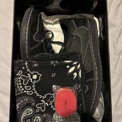 2022 Travis Scott x Air Jordan 1 Retro Low OG SP 'Black Phantom'