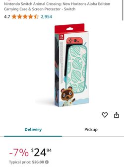 Nintendo Switch Animal Crossing Case And Screen Protector