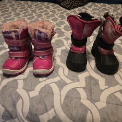 Toddler Girl Snow Boots Size 8T
