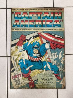 Captain America wall sign