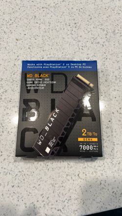 2TB WD BLACK SN850 NVMe SSD Gen4 w/heatsink