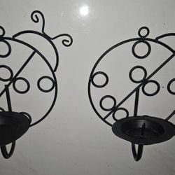 Wall Candle Holders  Diameter 6.5" and  Diameter 3.5"