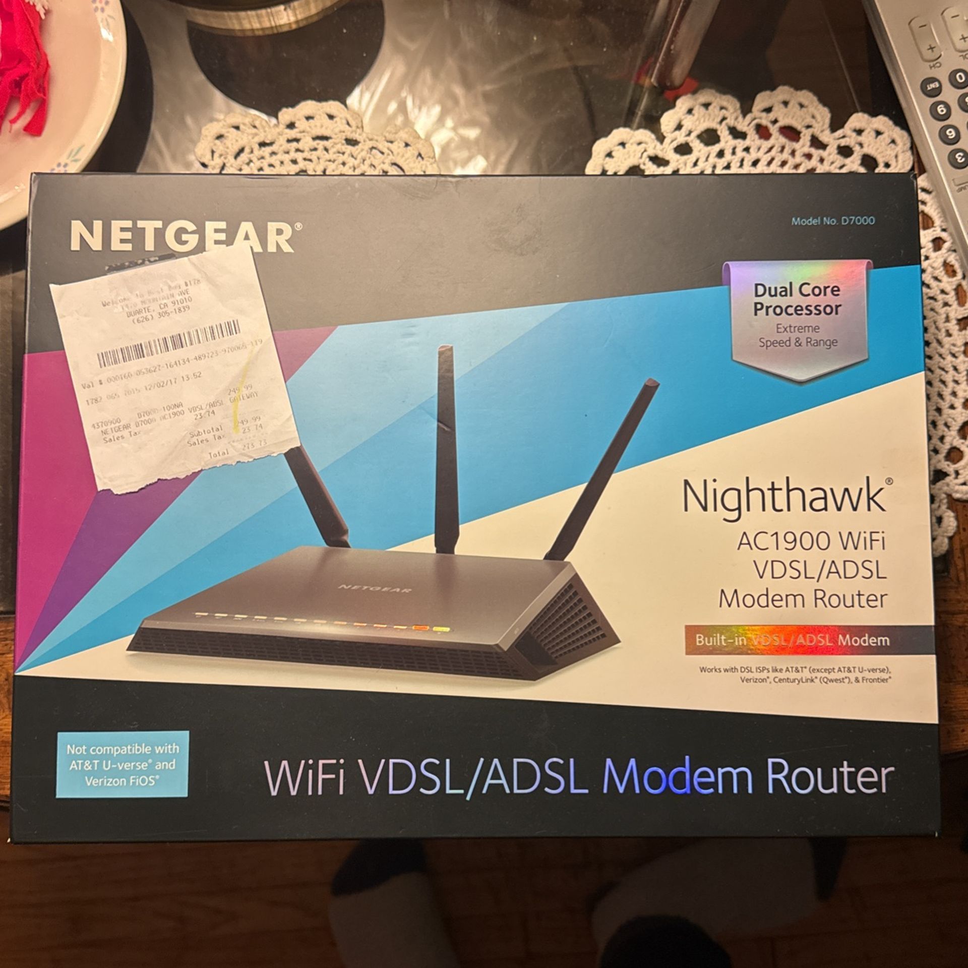 NetGear Wifi VDSL/ADSL Modem Router