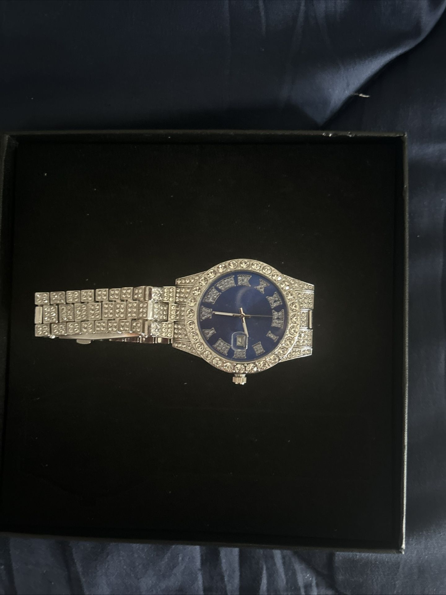 A Diamond Moissanite Lab Created Watch: