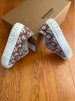 Burberry Kids Bear Print Sneakers EU 29 Low Top Shoes w/ Box