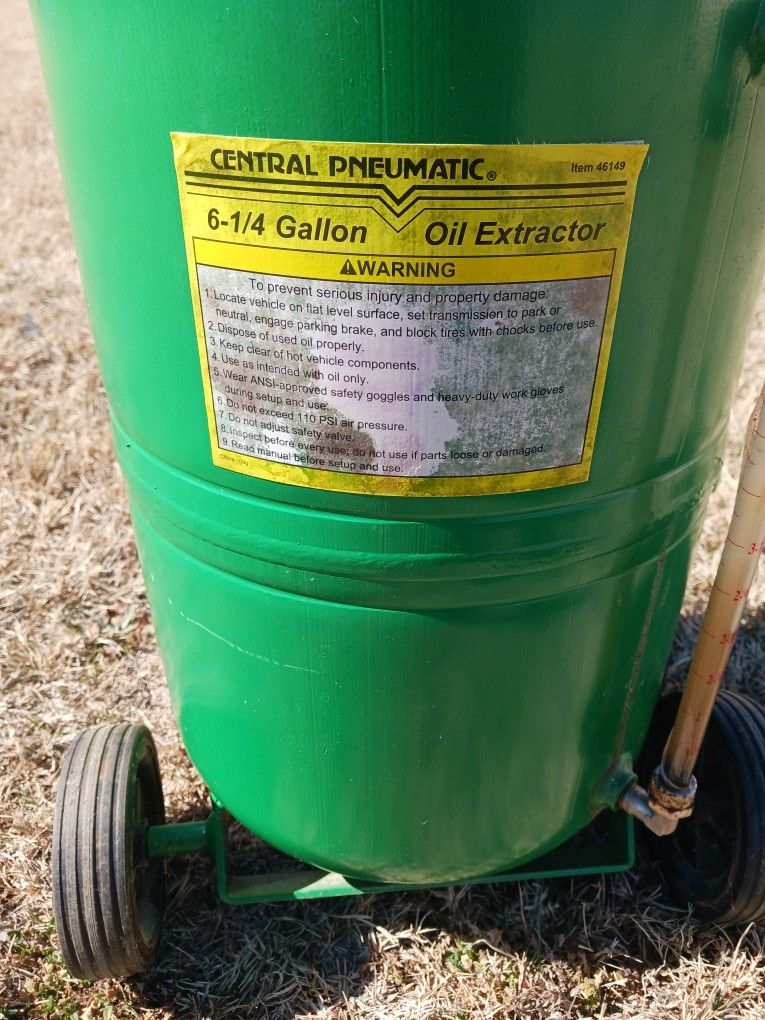 CENTRAL PNEUMATIC Oil Extractor for Sale in Weatherford, TX OfferUp