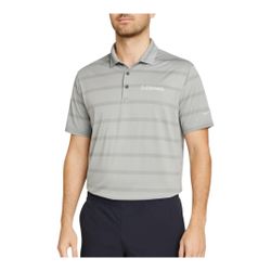 Nike Golf Dri-Fit Polo w/ Gulfstream Logo – Gray Strip Shirt Men’s M