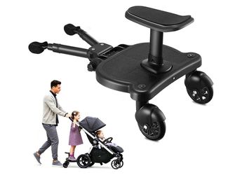 Stroller Ride-On Board with Seat