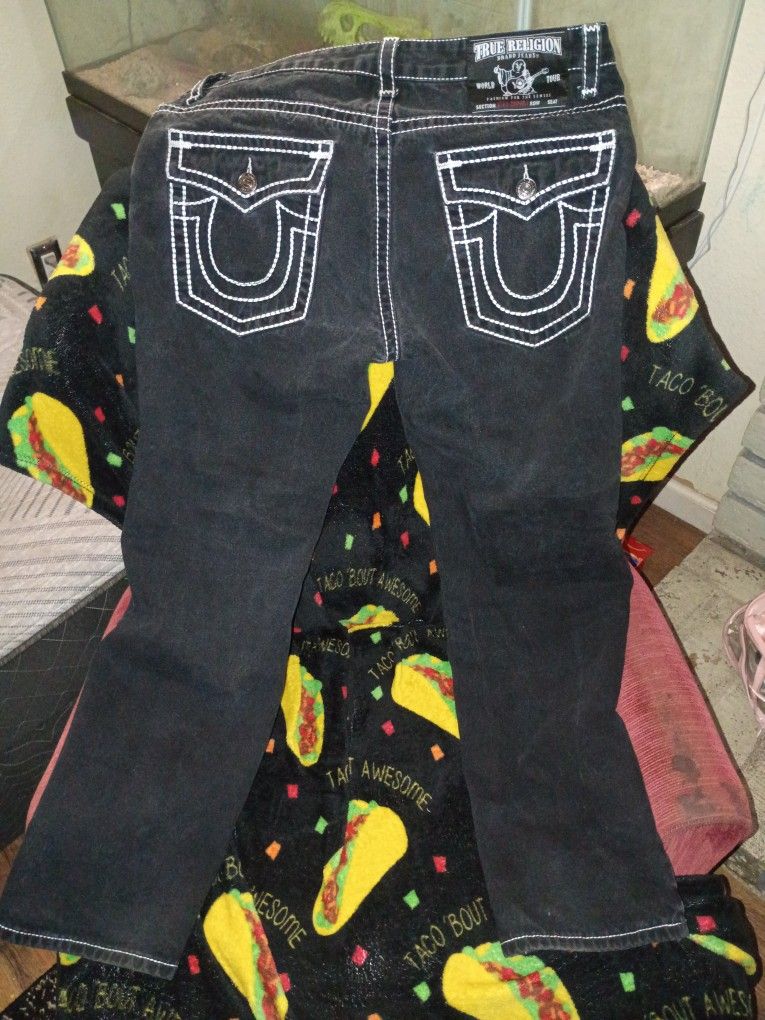 True Religion Double Stitched Jeans Size 36