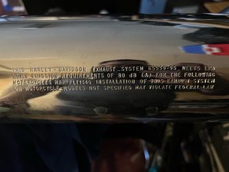 Harley Davidson muffler