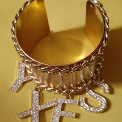Gold Tone Cuff Bracelet