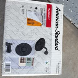 shower faucet set black