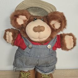 Vintage 1986 FURSKINS  BEAR DUDLEY General Store Manager  Xavier Roberts Coleco