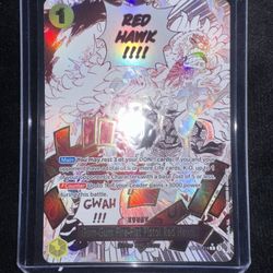 One Piece - Gum-Gum Fire-Fist Pistol Red Hawk - A Fiat Of Divine Speed- NM