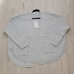 Workshop Republic Clothing Light Gray Cardigan