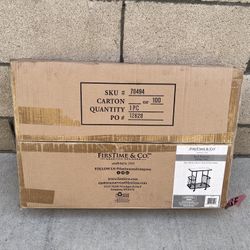 NEW Firstime Black Williston Rolling Storage Cart **$15 Each** ** New in box** 