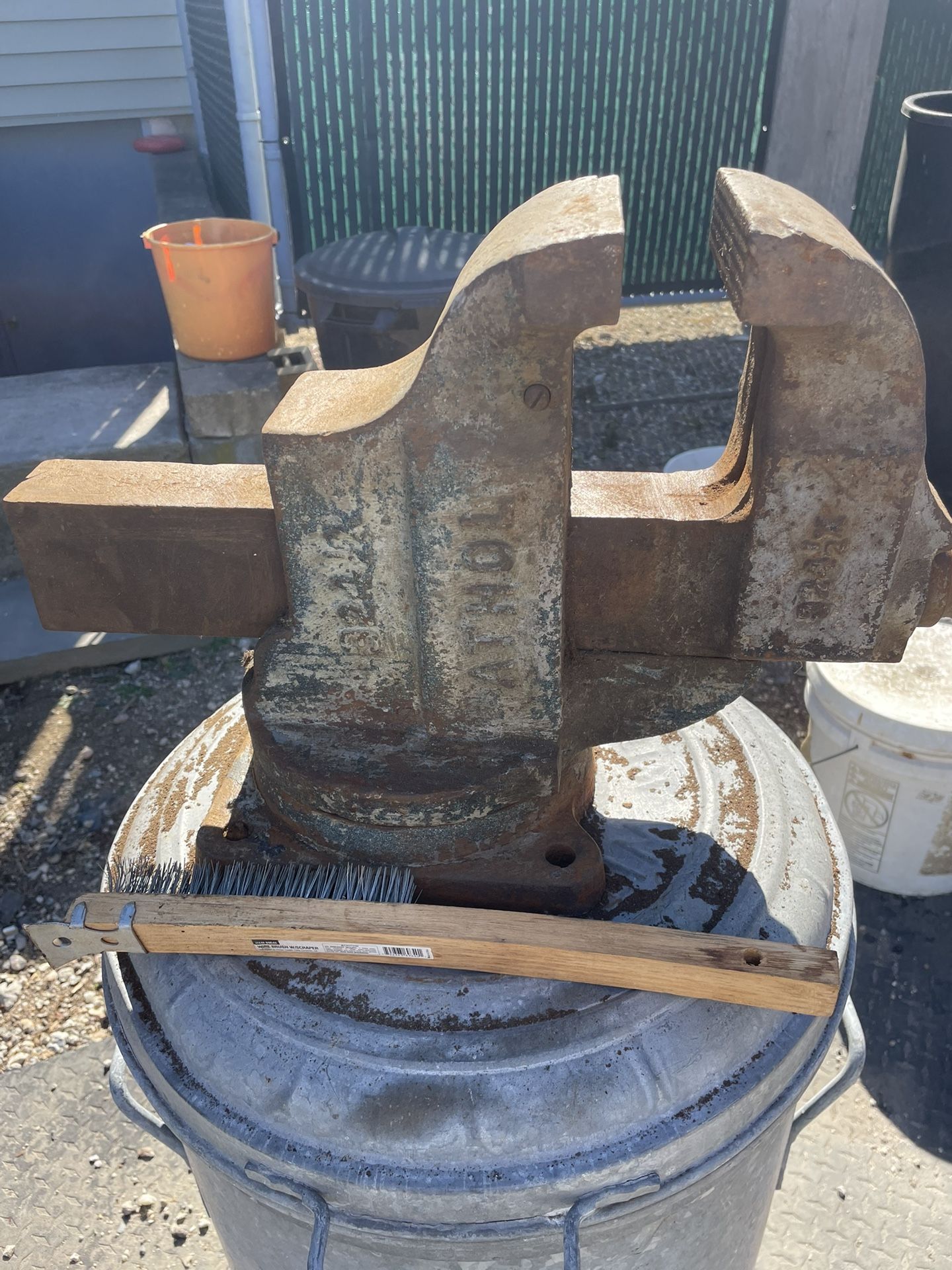 Vice Bench Vice Very Large And Heavy
