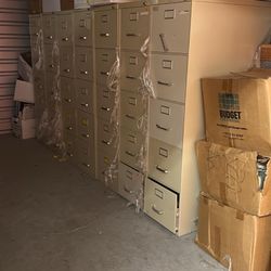 Steelcase S100 Steel 5-Drawer Vertical File Cabinets - PRICE IS PER CABINET