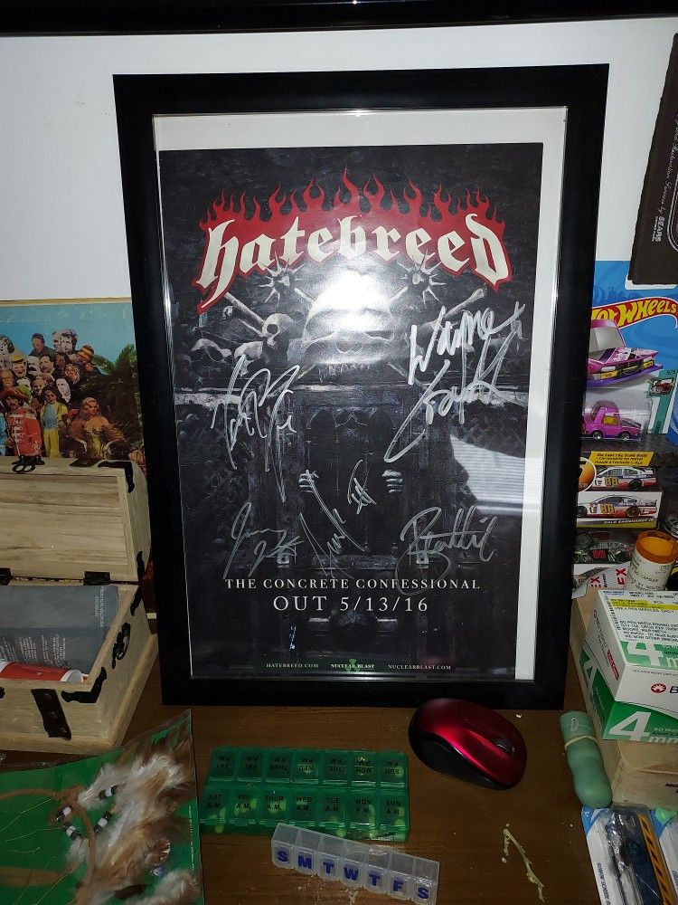 Hatebreed Signed Poster. Make Me An Offer.