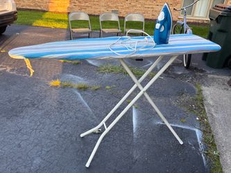 Ironing board and iron
