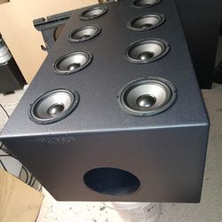 Custom Ported Subwoofer Enclosure For Eight 6.5" Woofers  - Available .