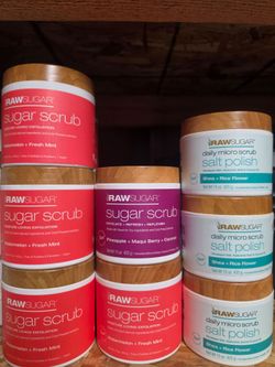 Raw sugar scrub