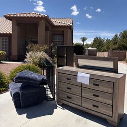Dresser with mirror