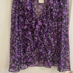 Free People purple and black floral / NEW